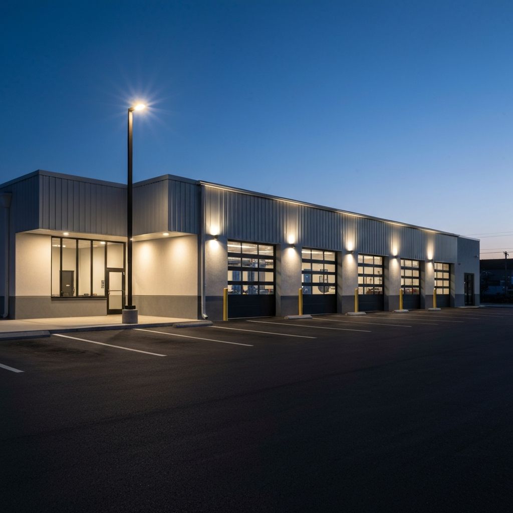 EV service bay electrical infrastructure