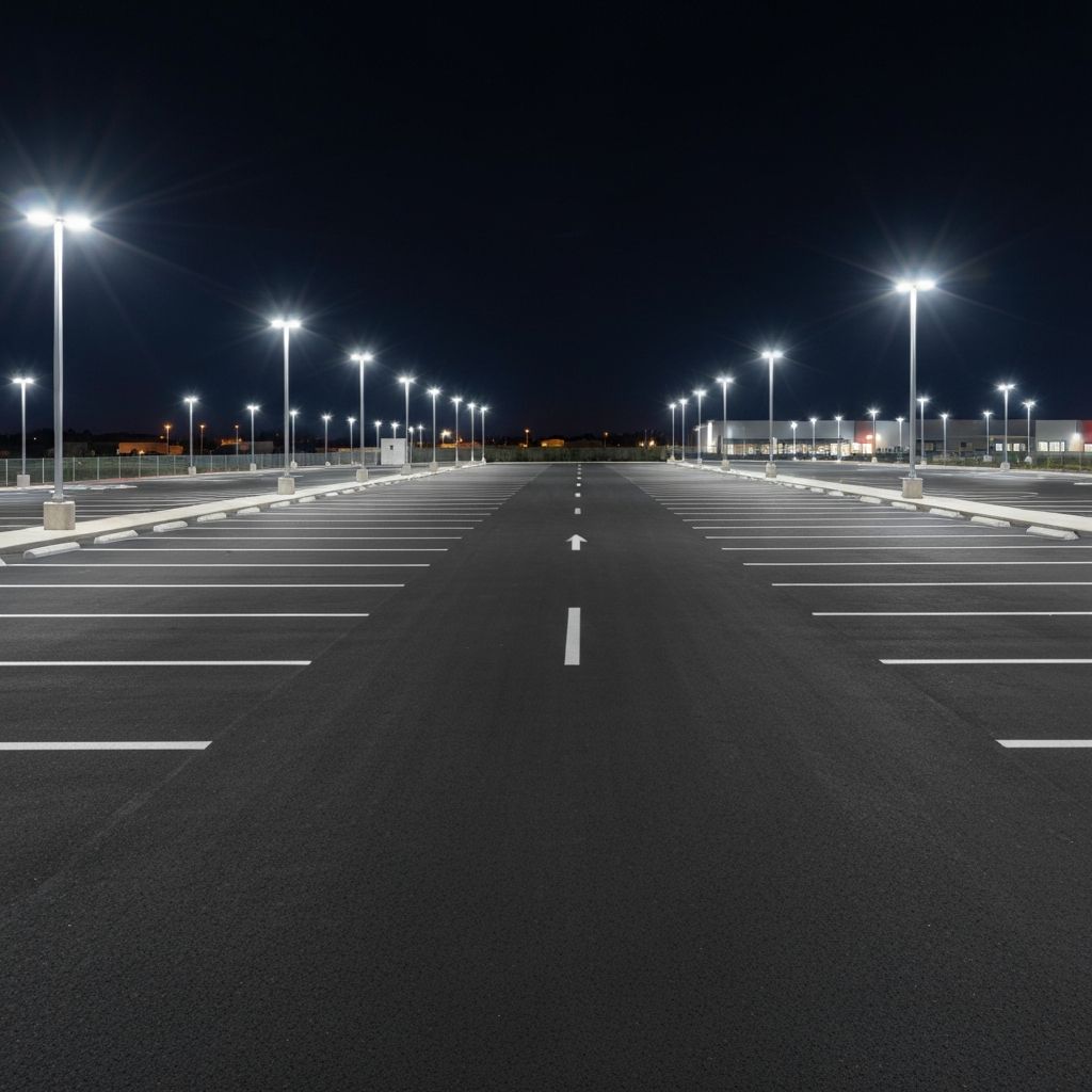 Surface lot EV charging infrastructure