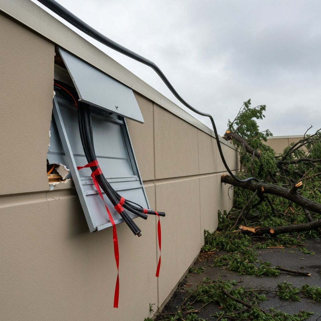 Storm damage electrical safety corrections