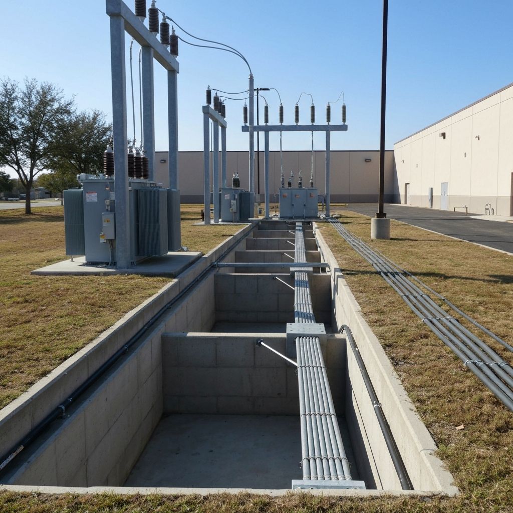 Site electrical infrastructure installation